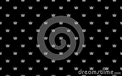 Duplicate crown icon patterns on a black background Vector Illustration