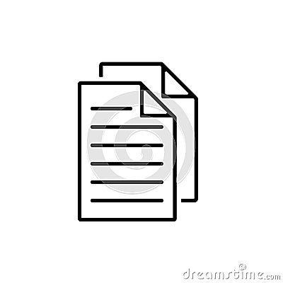 Duplicate Icon. File Copy Icon, Document - Vector Vector Illustration