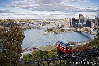 Duquesne Incline Pittsburgh Stock Photo
