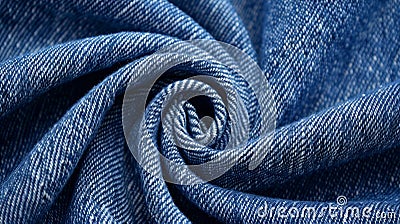 Durable cotton twill fabric denim with diagonal ribbing for jeans, jackets, and casual wear Stock Photo