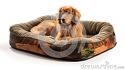 durable dog beds Cartoon Illustration