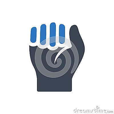 Durable hand icon Vector Illustration