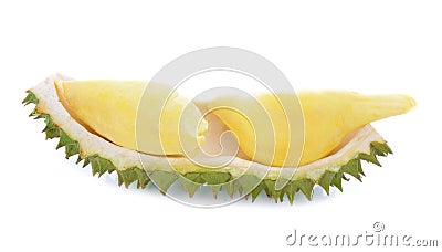 Durain, fruit of Thailand on white background Stock Photo