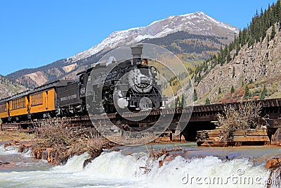 Durango and Silverton Narrow Guage Railroad Editorial Stock Photo