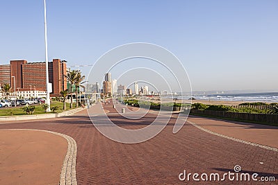 Durban Beachfront Promenade Editorial Stock Photo