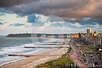 Durban Beachfront South Africa Stock Photo