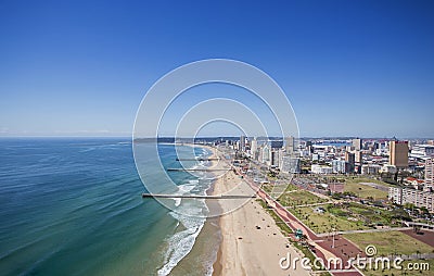 Durban Golden Mile Beachfront Stock Photo