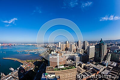 Durban Harbor City Buildings Landscape Editorial Stock Photo