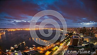 Durban Harbour and City Time-lapse, South Africa. This is a Time-Lase of Durban harbour in South Africa shot from the 32nd floor of Roma Revolving Restaurant Durban Harbour and City Time-lapse, South Africa. This is a Time-Lase of Durban harbour in South Africa shot from the 32nd floor of Roma Revolving Restaurant