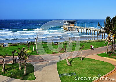 Durban Peer restaurant view Stock Photo