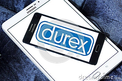 Durex condoms company logo Editorial Stock Photo