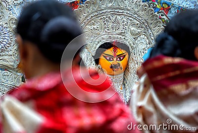 Durga Devi idol Editorial Stock Photo