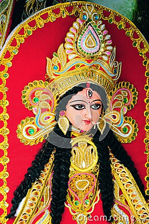 Durga goddess Stock Photo