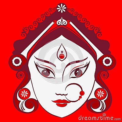 Durga illustration Vector Illustration