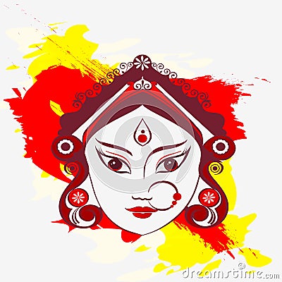 Durga illustration Vector Illustration