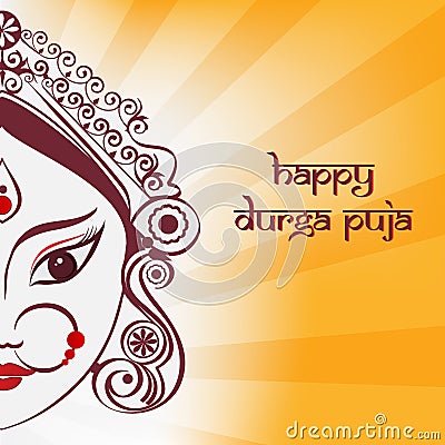 Durga illustration Vector Illustration