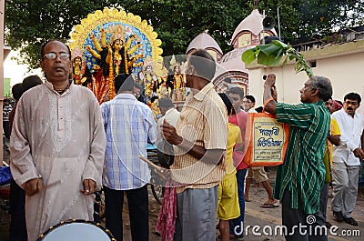 Durga Immersion Editorial Stock Photo