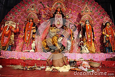 Durga puja festival Editorial Stock Photo