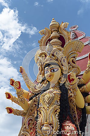 Durga Puja festival, Howrah, West Bengal, India Stock Photo
