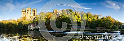 Durham Cathedral Panorama Stock Photo