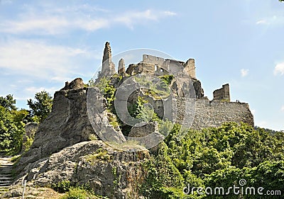 Durnstein Castle Austria Stock Photo