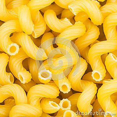 Durum wheat semolina pasta cavatappi close up Stock Photo