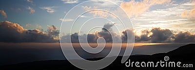 Dusk panorama Stock Photo