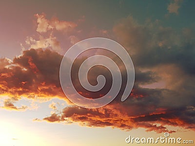 Dusk Skies over Saint Tropez Stock Photo