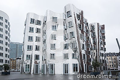 Dusseldorf media harbor Editorial Stock Photo