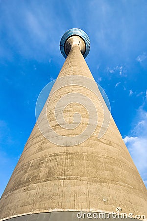 Dusseldorf Rhine Tower Editorial Stock Photo