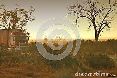 Dust Storm Australian Farm Editorial Stock Photo