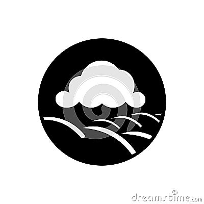 Dust Storm icon Vector Illustration