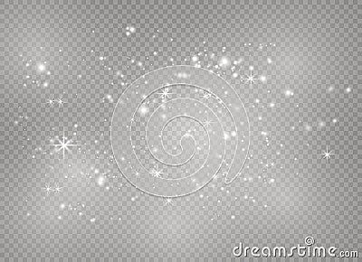 Dust white light Vector Illustration