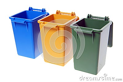 Dustbins Stock Photo