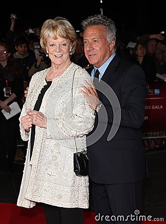 Dustin Hoffman,Dame Maggie Smith Editorial Stock Photo