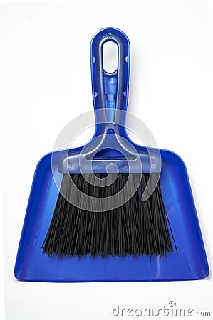 Dustpan and brush Stock Photo