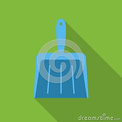 Dustpan flat icon. Illustration for web and mobile design. Vector Illustration