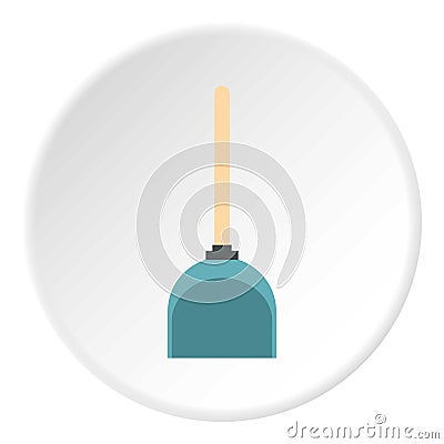 Dustpan icon circle Vector Illustration