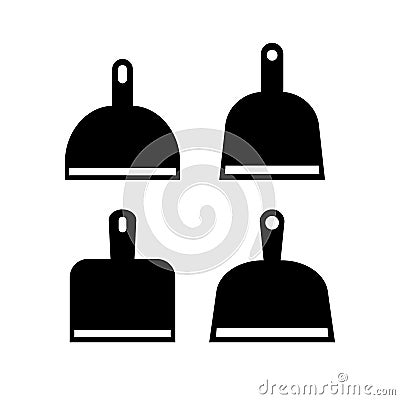 Dustpan vector icon Vector Illustration