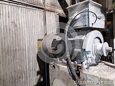 Dusty medium voltage motor drive Stock Photo