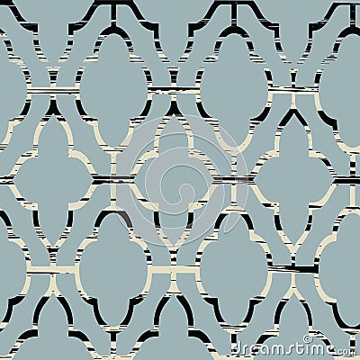 Dusty Blue Black Grey Wallpaper Repeat Pattern Vector Print Vector Illustration