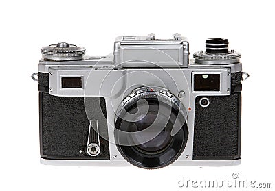 Dusty old Soviet camera Stock Photo