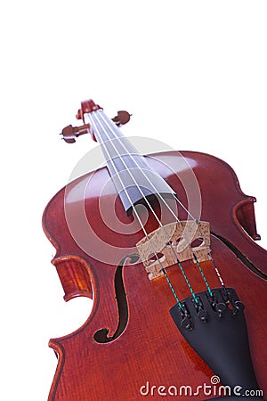 Dusty old violin Stock Photo