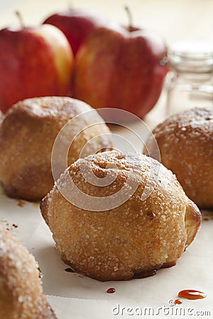 Dutch apple dumplings Stock Photo