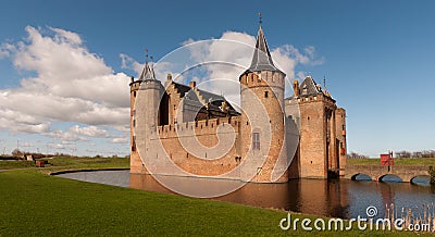 Dutch Castle (Muiderslot) Stock Photo