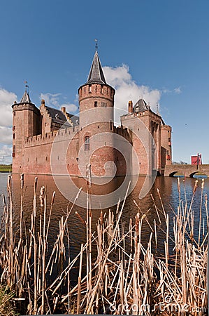 Dutch Castle (Muiderslot) Stock Photo