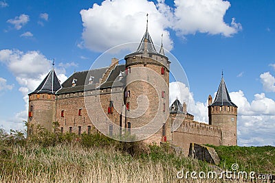 Dutch castle Muiderslot Stock Photo