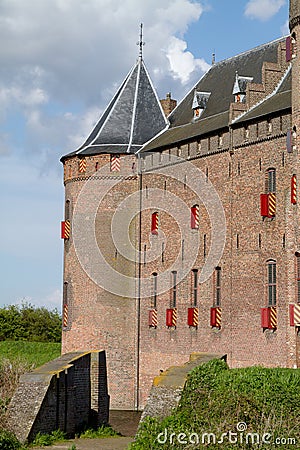 Dutch castle Muiderslot Stock Photo