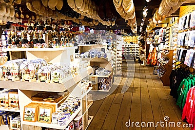 Dutch Clogs Shop Stock Photo