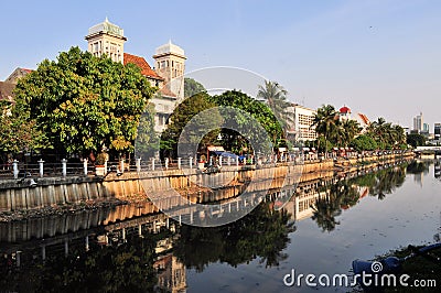 Dutch colonial architecture in Kota, Jakarta Stock Photo